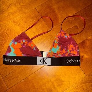 Calvin Klein Colorful Bralette with Logo Band